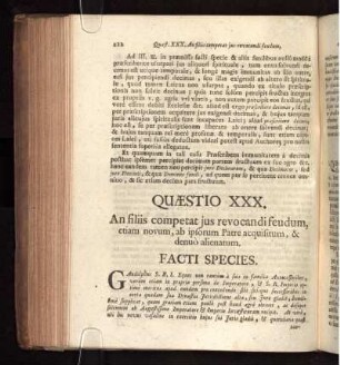 Quæstio XXX. An filiis competat jus revocandi feudum, etiam novum, ab ipsorum patre acquisitum, & denuò alienatum?