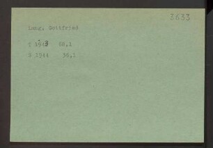 Lang, Gottfried