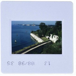 Venedig, Lagune,Venedig, Forte di Sant'Andrea,Venedig, S. Elena,Venedig, Sant'Elena (Insel) : Panorama, gesehen von Isola di Sant'Andrea