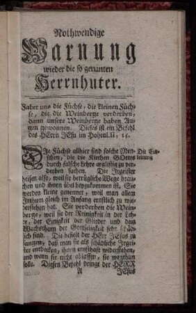 Die Einleitung - Von der Rechtfertigung