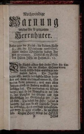 Die Einleitung - Von der Rechtfertigung