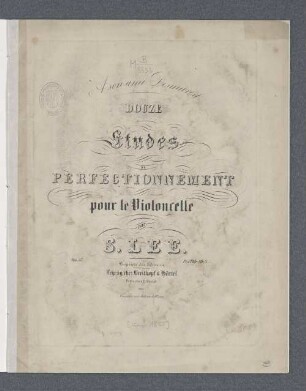 Douze études de perfectionnement pour le violoncelle : op. 57