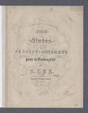 Douze études de perfectionnement pour le violoncelle : op. 57