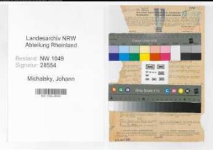 Entnazifizierung Johann Michalsky , geb. 14.05.1890 (Vulkanisiermeister)