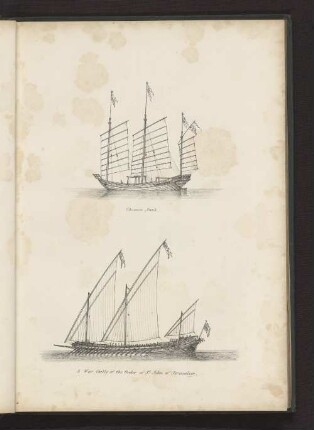 Chinese Junk. A War Gally of the Order of St. John of Jerusalem.