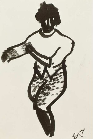 Tänzerin (Studie zum Gemälde "Cubanische Tänzer")