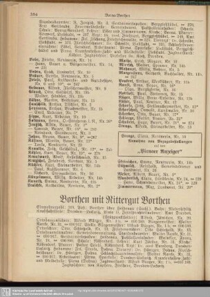 Borthen mit Rittergut Borthen