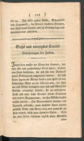 Sechs und vierzigstes Capitel. Belohnungen der Helden.