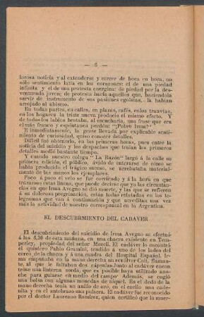 El descubrimiento del cadáver