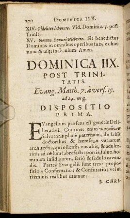Dominica IIX.
