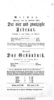 Der vier und zwanzigste Februar