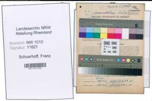 Entnazifizierung Franz Schuerhoff , geb. 01.05.1920 (Fahrer)