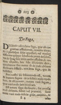 Caput VII. De Fuga.
