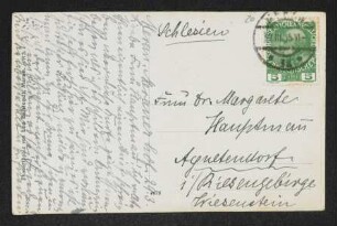 Brief von Hedwig Fischer an Margarete Hauptmann