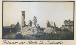 Foto der Trümmer der Kirche von La Boisselle