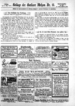 Beilage der Berliner Wespen Nr. 18