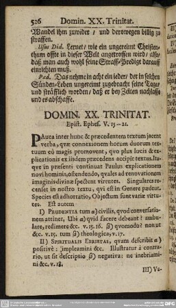 Domin. XX. Trinitat. Epist. Ephes. V. 15-21
