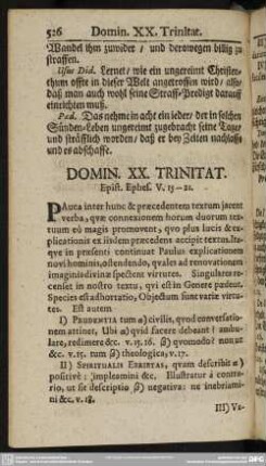 Domin. XX. Trinitat. Epist. Ephes. V. 15-21