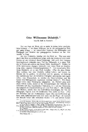 Otto Willmanns Didaktik