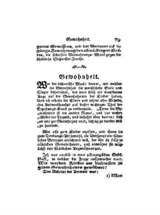 Gewohnheit