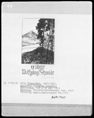 Exlibris Wolfgang Schmidt