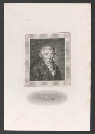 Porträt Johann Wilhelm Ludwig Gleim (1719-1803)