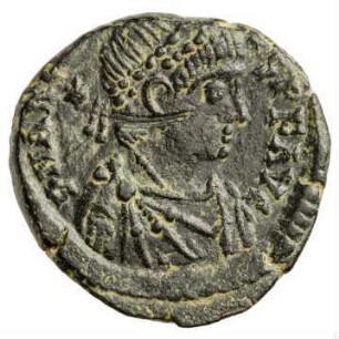Münze, Aes 4, 406 - 408 n. Chr.