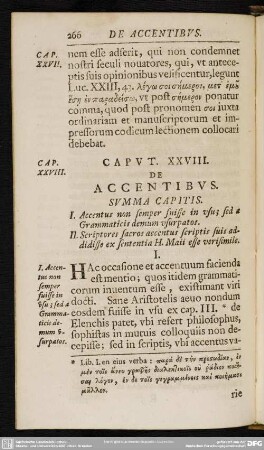 Caput XXVIII. De Accentibus