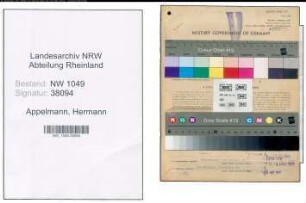 Entnazifizierung Hermann Appelmann , geb. 12.09.1905 (Dachdecker)