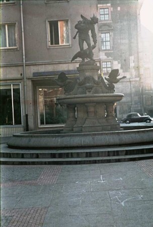 Gänsediebbrunnen : Dresden-Altstadt. Gänsediebbrunnen. Bronze (1878-1880; R. Diez). Weiße Gasse