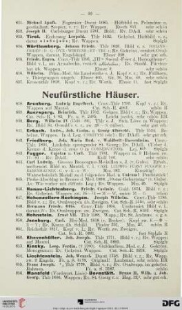 Neufürstliche Häuser (Nr. 838-889)