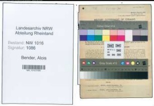 Entnazifizierung Alois Bender , geb. 09.03.1899 (Angestellter)