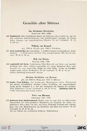 Gemälde alter Meister (Nr. 220-282)