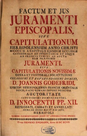 Factum et ius iuramenti episcopalis