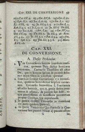 Cap. XXI. De Conversione. - Cap. XXXI. De Ministerio Ecclesiastico, Magistratu Civili, Et Statu Domestico.