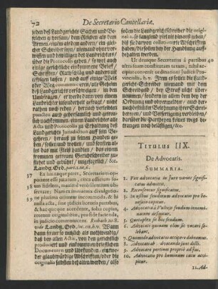 Titulus IIX. De Advocatis.