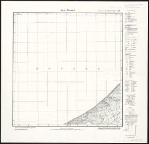 Meßtischblatt 1367 : Neu-Strand, 1890 : Neu-Strand. - Aufn. 1889. - 1:25000. - [Berlin]: Reichsamt für Landesaufnahme, 1890. - 1 Kt.