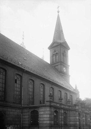 Chemnitz. Paulikirche (1961 gesprengt). Außenansicht