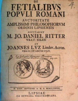 De Fetialibvs Popvli Romani