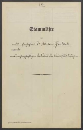 Stammliste