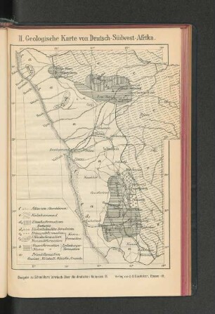 II. Geologische Karte von Deutsch-Südwest-Afrika.