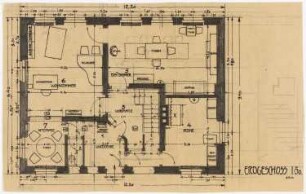 Wohnhaus: Grundriss EG 1:50