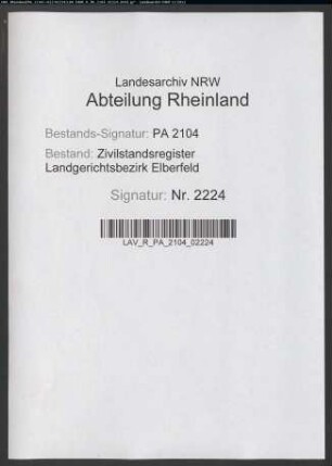 Heiratsregister Heiligenhaus