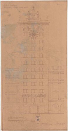 Bestelmeyer, German; Leipzig (Sachsen); Bankhaus Kroch - Ansicht Augustusplatz