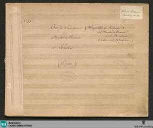 Blanche de Provence. Excerpts Arr - WK Mus.Ms. 19 : Coro femminile, orch