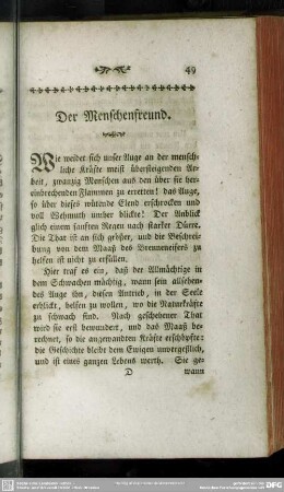 Der Menschenfreund
