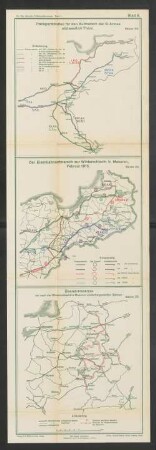 Blatt 8. Transportstraßen für den Aufmarsch der 9. Armee südwestlich Thorn.