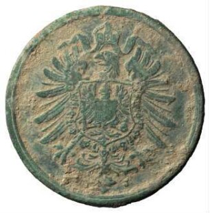 Fundmünze, 2 Pfennig, 1875