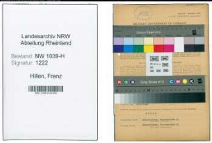 Entnazifizierung Franz Hillen , geb. 08.07.1906 (Versandleiter)
