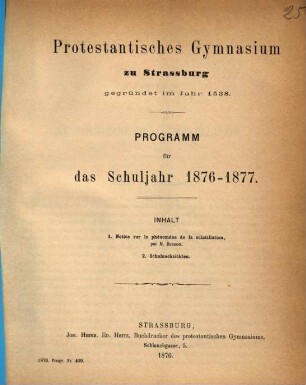 Programm : auf d. Schuljahr .... 1876/77 (1876)